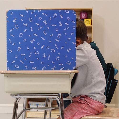 Really Good Stuff Large Privacy Shield, 3 Group Colors, Set of 12, Red, Green & Blue - Divider Boards for Student Desks, Testing Folders, Cardboard Panels, Classroom Essentials
