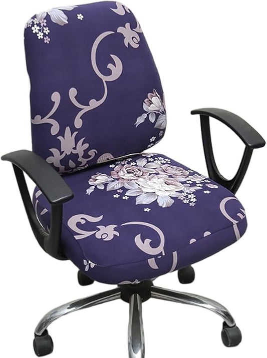 Melaluxe Computer Office Chair Cover - Protective & Stretchable Universal Chair Covers Stretch Rotating Chair Slipcover
