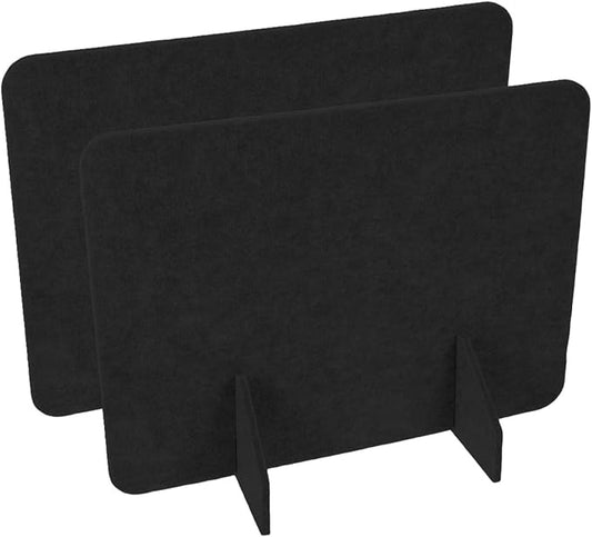 2pcs Felt Privacy Panel for Desktop Noise Reduction No Drill Installation Versatile Tabletop Separator for Office Classroom and Home Use