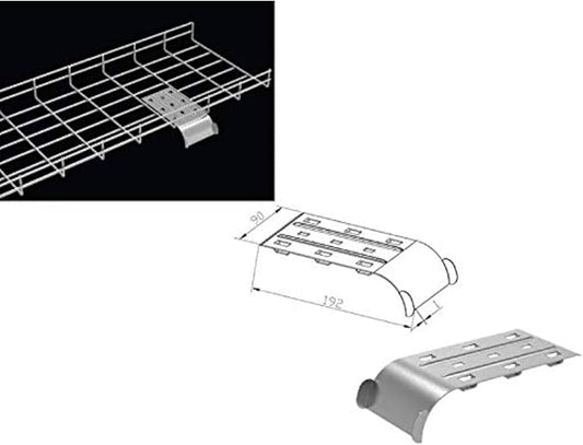 Kable Kontrol Water Fall Cable Guider - Tray Dividing and Routing - Wire Mesh Management Rack Basket, Zinc Plated Steel NEC Approved for Network, Fiber Optic, Cabling Accessory