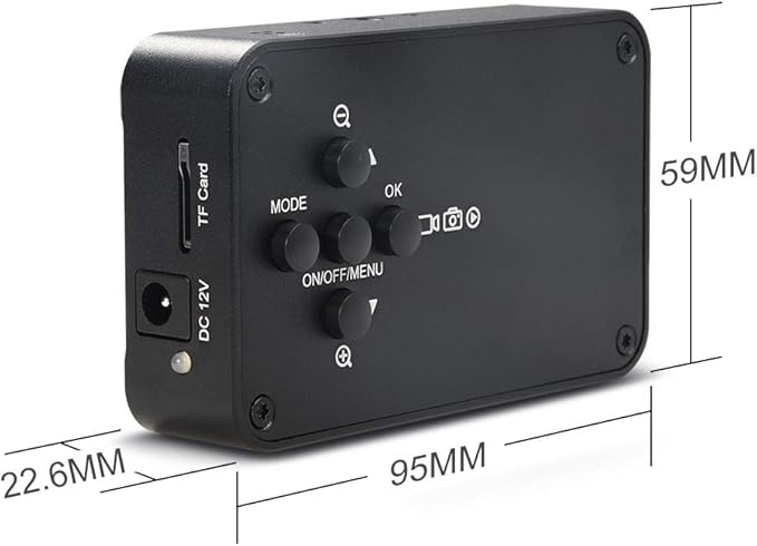 MOKOSE 12MP HDMI Camera 1080P USB HD Streaming Webcam, Recording 4K@30FPS Industry C/CS-Mount Camera with 3.2mm No Distortion Manual Lens