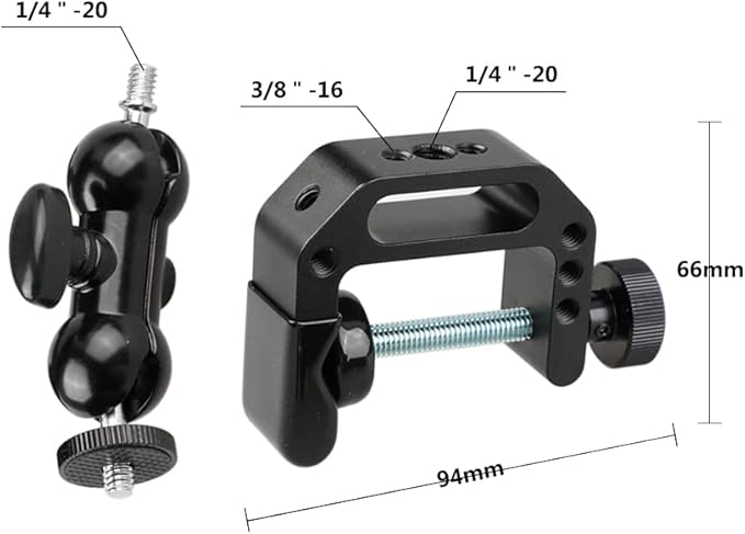CAMVATE Camera Clamp Mount for DSLR Camera Led Video Light and Binoculars Holder Mount - 1122