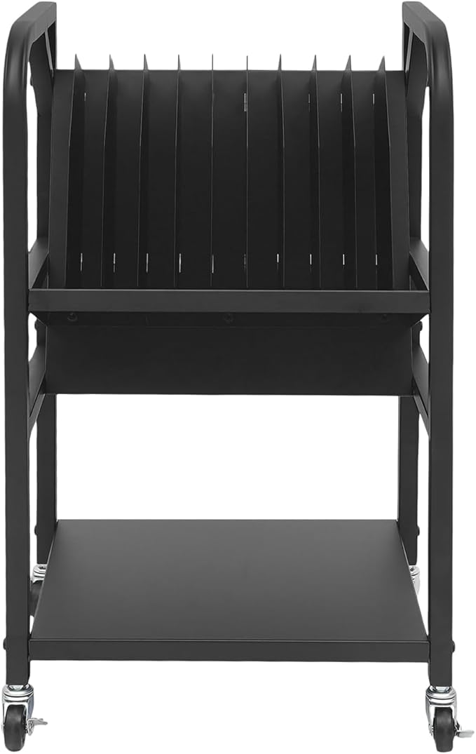 10 Device Open Charging and Storage Rack Laptop Charging Station for Classroom, Offices, and Libraries