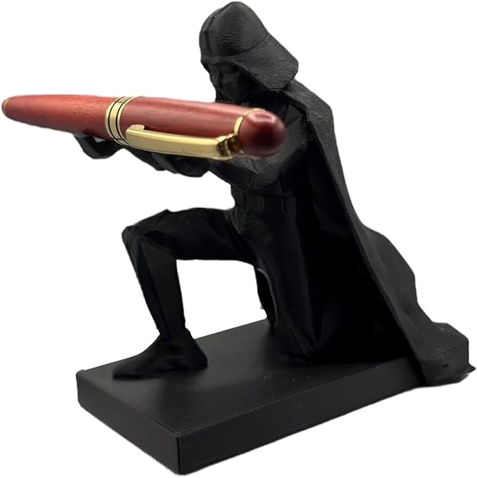 Darth Vadar Pen Holder Desk Office Decor Cool Nerdy Fun Accessories Funny Gadget Great Gift Idea for Father's Day Christmas Stocking Stuffer Birthday or Teacher Appreciation