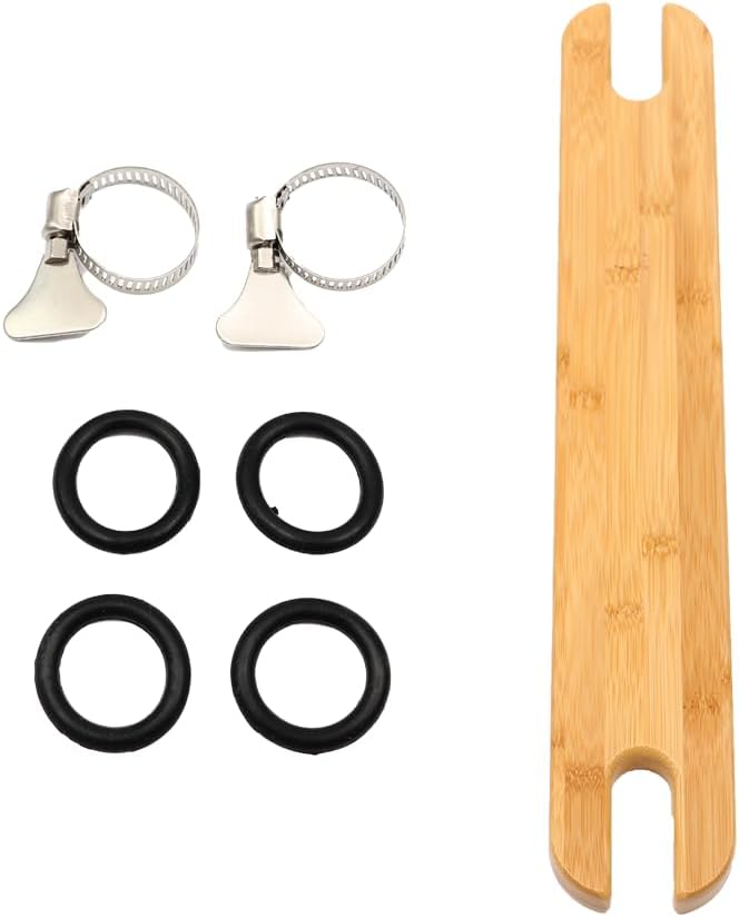 PandaEar High Chair Footrest for IKEA Antilop, Adjustable Height Natural Bamboo Wooden Footrest with Rounded Corners, Baby High Chair Accessories
