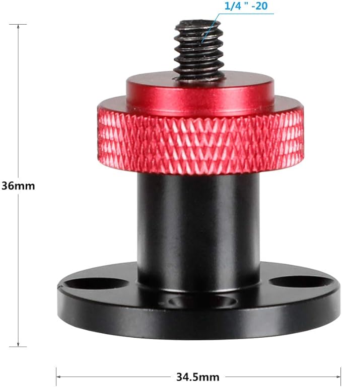 CAMVATE 1/4"-20 Male Thread Screw Mount for Supporting Wall-Mounted Accessory - 2164