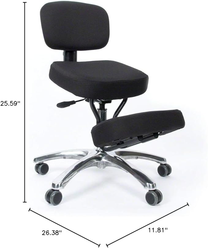 BetterPosture Jazzy Kneeling Chair – Multifunctional Ergonomic Posture Kneeling Chair Helps Reduce Back and Neck Strain