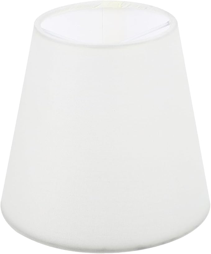 Kichvoe Cloth Lampshade Accessories 5.51X5.51X5.11In Small White Lamp Shade for Table Floor Pendant Lighting Decorative Cover