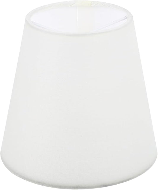 Kichvoe Cloth Lampshade Accessories 5.51X5.51X5.11In Small White Lamp Shade for Table Floor Pendant Lighting Decorative Cover