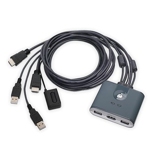 IOGEAR 2-Port Full HD KVM Switch with HDMI and USB