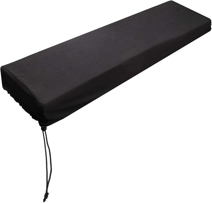 Piano Keyboard Dust Cover For 61/76/88 Keys- Electric/Digital Piano Stretchable Protective Keyboard Cover, Elastic Cord Locking Clasp, Machine Washable (88 Keys)