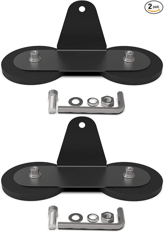 2PCS LED Bar Strong Magnetic Mounts, Universal Magnetic Base Light Mount Rubber Pad Bracket Sucker Roof Off Road Holder for Truck Off Road Roof Outdoor Work Light (D66-1.76lb)
