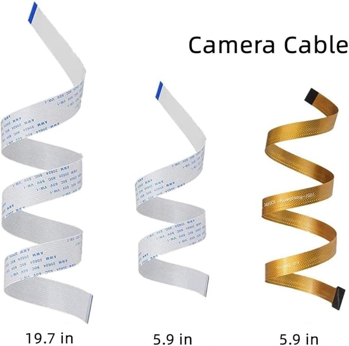 RasTech for Raspberry Pi Camera Module 5MP 1080p OV5647 Webcam Video Camera Module Set with 1 Clear Stand and 3 Ribbon Cable for Raspberry Pi 5/Pi 4/3B/3B+/Zero W/2W and Other A/B Series