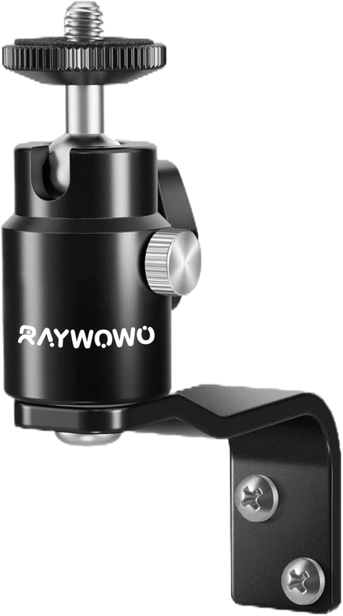 E Shape Adjustable Metal Camera Wall Mount,Speaker Wall Mount, with 1/4" Screw, 5/8" Stud, Indoor/Outdoor Mounting for Arlo, Eufy Camera & Monitor & CCTV & Speaker & VR Base Station