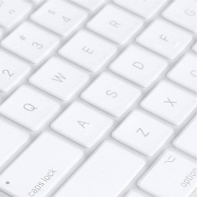 Silicone Keyboard Cover Skin for Apple Magic Keyboard with Numeric Keypad MQ052LL/A (A1843) US Layout Ultra Thin Protector Skin Accessories Transparent