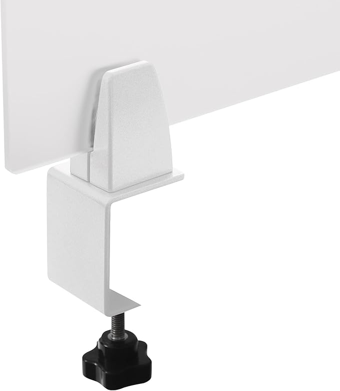 Desk Privacy Panel, Desk Divider, Desks Partition, Frosted Acrylic Desktop Privacy Panel with Stable C-Clamp for Home Office School Retail Clinic (1Pcs, 17 * 18 * 2in)