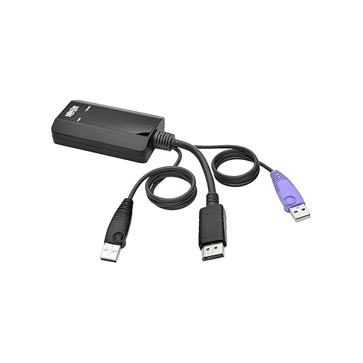 Tripp Lite DisplayPort USB Server Interface Unit w/Virtual Media & CAC Support B064 KVM Switches (B055-001-UDP)
