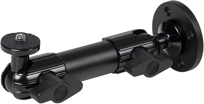 Elgato Wall Mount – Sturdy Horizontal Articulated Arm with 1/4 inch Thread for Easy Mounting and Adjusting of Lights, Cameras, and Microphones, Perfect for Streaming, Videoconferencing, Studios