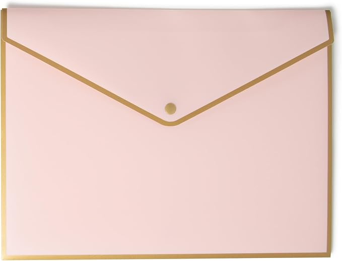 U Brands® Polypropylene Document Holders, 1/2" Expansion, Letter Size, Assorted Pastels, Pack Of 3 Holders