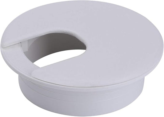 2" White Desk Grommet 2 inch for Desk Wire Pass Through, Drywall Cord Grommet 2 inch as Desk Cable Hole Cover (5 Pack)