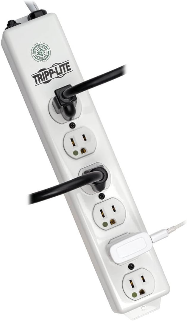 Tripp Lite Medical-Grade Power Strip, 6 Hospital-Grade Outlets, 15 ft. Cord, UL 1363 (PS-615-HG)