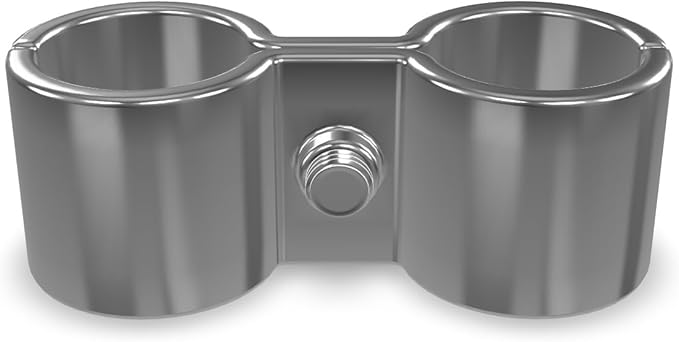 16 Pack! Chrome Post Clamp – Durable, Secure Connection for Wire Shelving Units, Easy to Install, Space-Saving Solution, Heavy-Duty Support Pack