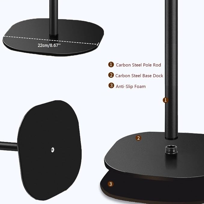 Heavy-Duty Webcam Stand, 18-inch Tabletop Webcam Tripod Holder Compatible with OBSBOT Tiny 2/ Tiny SE 1080P/Meet 2/Meet SE/Meet Webcams