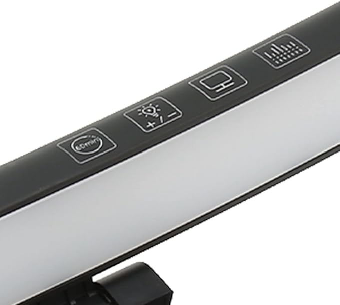 Computer Monitor Lamp, Curved Screen Monitor Light Bar for Eye Caring, Touch Dimming, No Screen Glar e, 7 Color RGB Light Effect, USB C LED Computer Lamp for Desk,Gaming