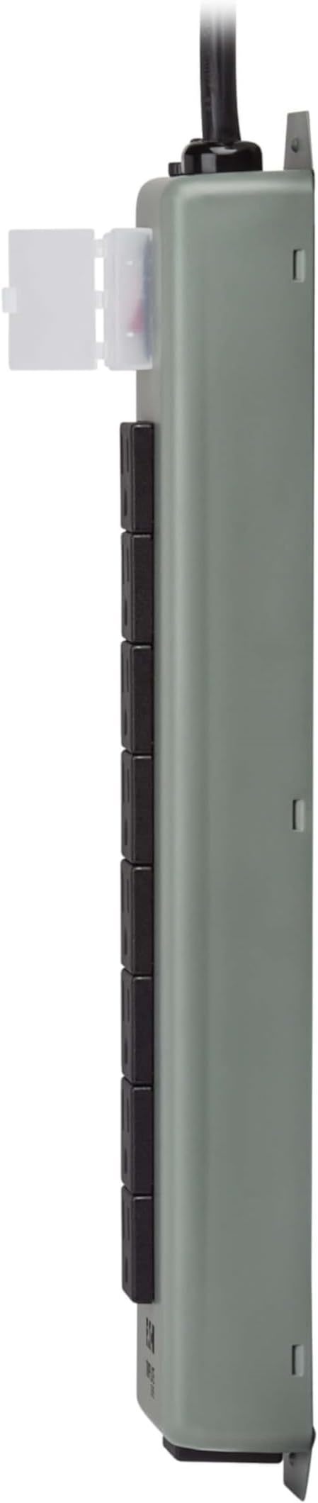 Eaton Tripp Lite series 9-Outlet Heavy Duty Power Strip, Metal, Mountable (Wall Mount & Under Desk) 15ft Extension Cord, On/Off Switch Cover, Industrial Garage Shop Work Bench Applications (UL24CB-15)