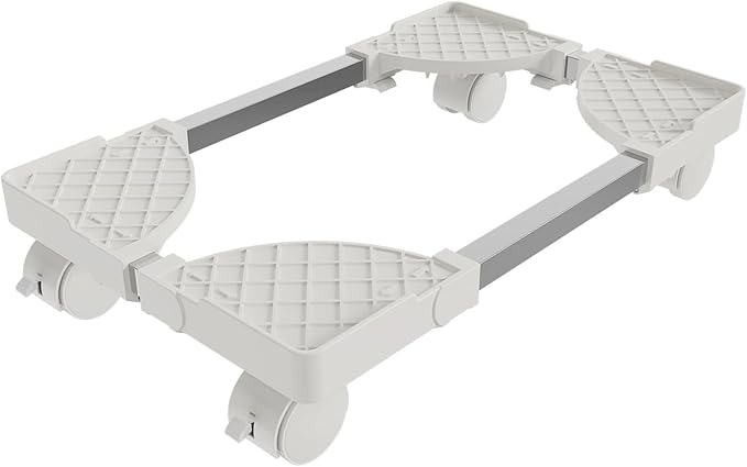 Computer Tower Stand, Adjustable Mobile CPU Stand Fits Most PC Tower, Desktop CPU Holder with 4 Rolling Caster Wheels, PC Floor Cart Riser Gaming Desk Accessories