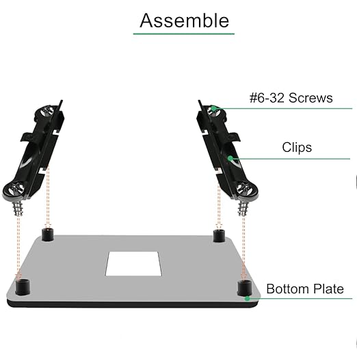 CPU Fan Bracket for AM4 Backplate, 3Pairs Heatsink Retainer Mounting Support Bracket for Hook-Type Air-Cooled or Partially Water-Cooled Radiators, CPU Fan Holders for AMD