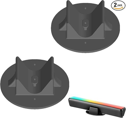 2PCS Horizontal Light Holder Fit for Govee H6056 LED Light Bars & Base Bracket Kit with Self-Adhesive Multiple Installation Options for Monitor/TV Back (Light Bars Not Included)