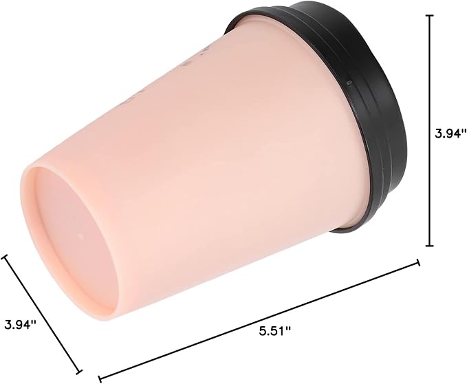 Mini Portable 300ml Humidifier, USB Coffee Cup Low Noise Desk Humidifier Lightweight Space Saving Car Humidifiers for Bedroom Office Travel Home (Pink)