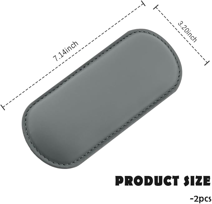 Stacool 2PCS Car Door Armrest Pads,Soft Leather+Memory Foam Car Knee Pads for Arm Support&Protect Elbow and Knee,Universal Car Elbow Pads Car Accessories Interior (Gray)