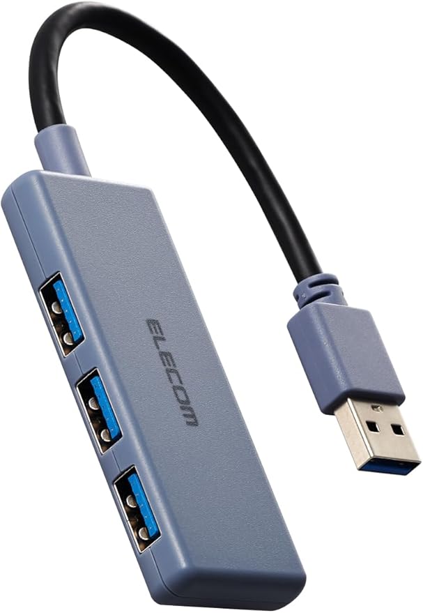 Elecom U3H-H030NV USB Hub USB 3.0 Bus Power 3 Port Navy