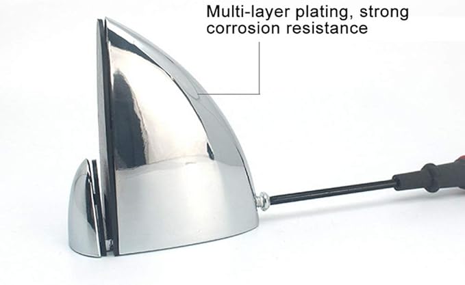 AWEN Set of 4 Glass Clamps, Wood/Glass Shelf Bracket, Glass Support Wood Holders, Fish Mouth Shape Clip, Adjustable Clamping 3-20mm Thickness, Zinc Alloy Chrome Finished