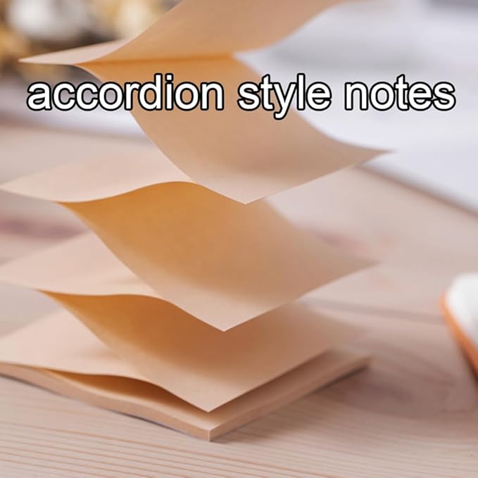 (9 Pack) Pop Up Sticky Notes Refill,3x3 in Popup Notepads,Accordion Stickies Super Sticking Power,Office School Memo Note Pads Vintage Colors,Post on Windows Doors,Recyclable,Easy to Write on