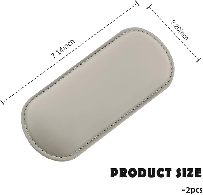 Stacool 2PCS Car Door Armrest Pads,Soft Leather+Memory Foam Car Knee Pads for Arm Support&Protect Elbow and Knee,Universal Car Elbow Pads Car Accessories Interior (Beige)