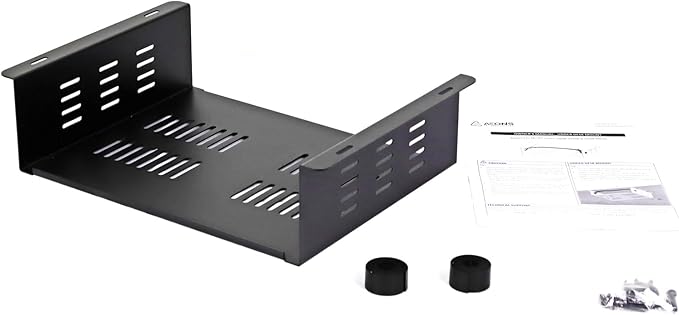 AEONS Under Desk Computer Mount | Laptop PC Mount | Wall Mount for Small Mini Form Factor Case | Desk Holder Shelf Drawer 14" x 4" x 11"