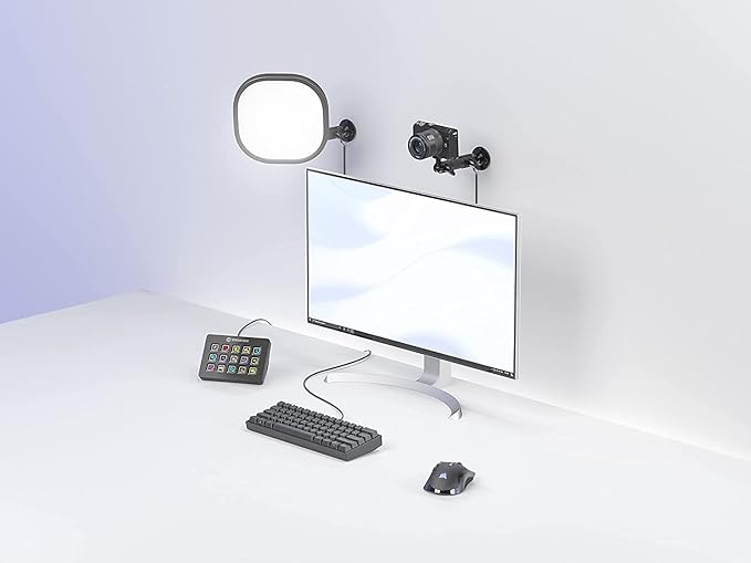 Elgato Wall Mount – Sturdy Horizontal Articulated Arm with 1/4 inch Thread for Easy Mounting and Adjusting of Lights, Cameras, and Microphones, Perfect for Streaming, Videoconferencing, Studios