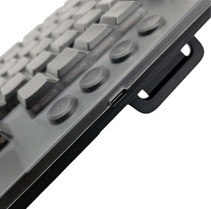 Dust-Proof Silicone Keyboard Skin Cover Compatible for Logitech G915 TKL Tenkeyless Lightspeed Wireless RGB Mechanical Gaming Keyboard, G915 TKL Keyboard Skin Accessories (Clear)