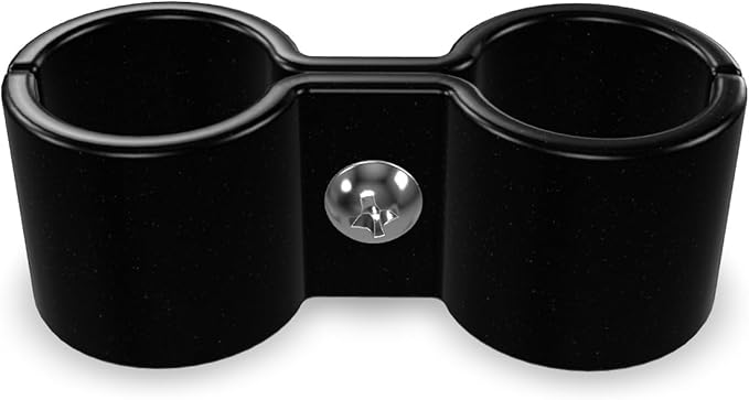 18 Pack! Black Post Clamp – Durable, Secure Connection for Wire Shelving Units, Easy to Install, Space-Saving Solution, Heavy-Duty Support Pack