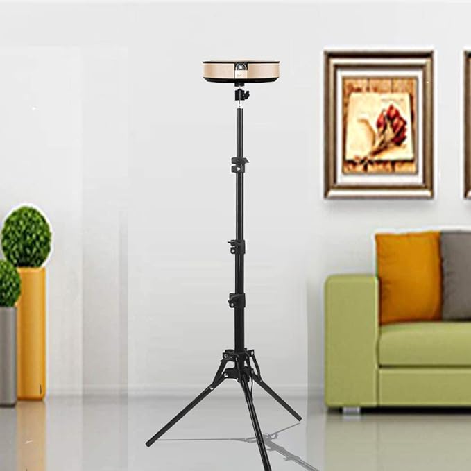 Coret Projector Tripod Stand Mount, Portable Tripod Mount Floor Stand, Folding, Outdoor Stand for Projector, Adjustable Height 19in to 75in (not incluld Tray)