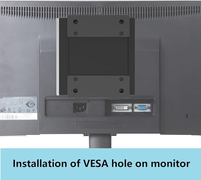JINGCHENGMEI Wall Mount Compatible with HP EliteDesk, ProDesk, Mini Desktops - Steel Mount for Wall, Under Desk or VESA