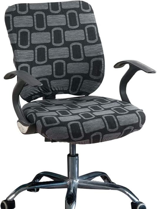 Melaluxe Computer Office Chair Cover - Protective & Stretchable Universal Chair Covers Stretch Rotating Chair Slipcover