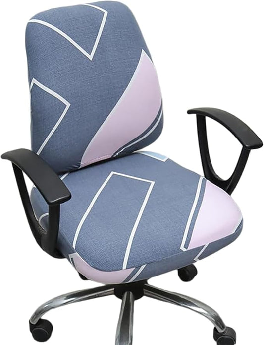Melaluxe Computer Office Chair Cover - Protective & Stretchable Universal Chair Covers Stretch Rotating Chair Slipcover