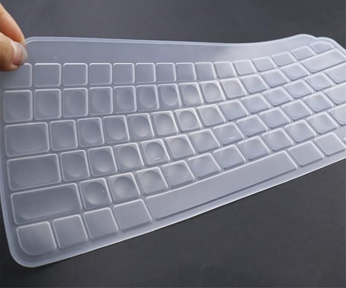 Dust-Proof Silicone Keyboard Skin Cover Compatible for Logitech MX Keys Mini & Logitech MX Keys Mini for Mac Minimalist Wireless Illuminated Keyboard（Clear）