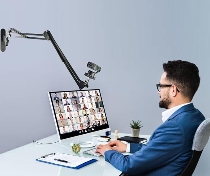 AceTaken Link-2C Webcam Wall-Mount Holder Stand Compatible with Insta360 Link 2 / Link 2C / Link PTZ 4K Webcams and X4 X3 X2 Action Cameras