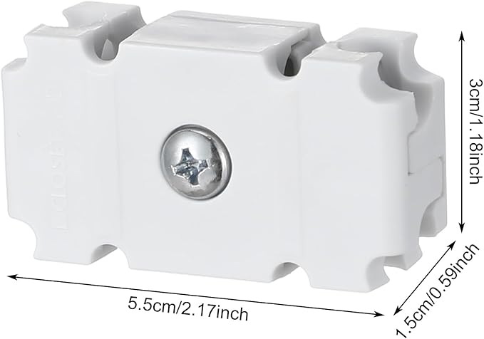 Weysat 24 Pcs Joiner Plates Set Closet Support Brackets Parts Shelf Organizer Joiner Plate Connectors for Shelf Organizer Grid Wall Clamps Grid Connectors