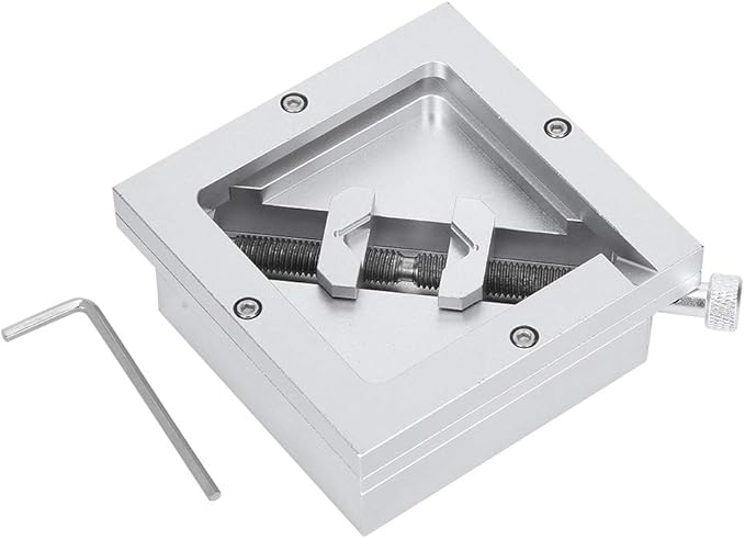 Adjustable BGA Reballing Station Kit HT-90 Aluminum Alloy Stencil Holder for Laptop CPU Phone Repair Diagonal Solder Ball Jig with Drainage Channel 9-43mm